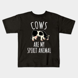 Cows are my spirit animal Kids T-Shirt